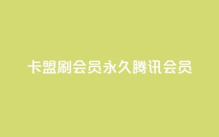 卡盟刷会员永久腾讯会员,点赞下单平台自助qq - Ks真人点赞 - qq空间有浏览次数却无访客