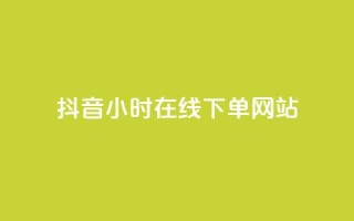 抖音24小时在线下单网站,全网最低ks下单 - dy业务推广 - 黑科技自助下单商城